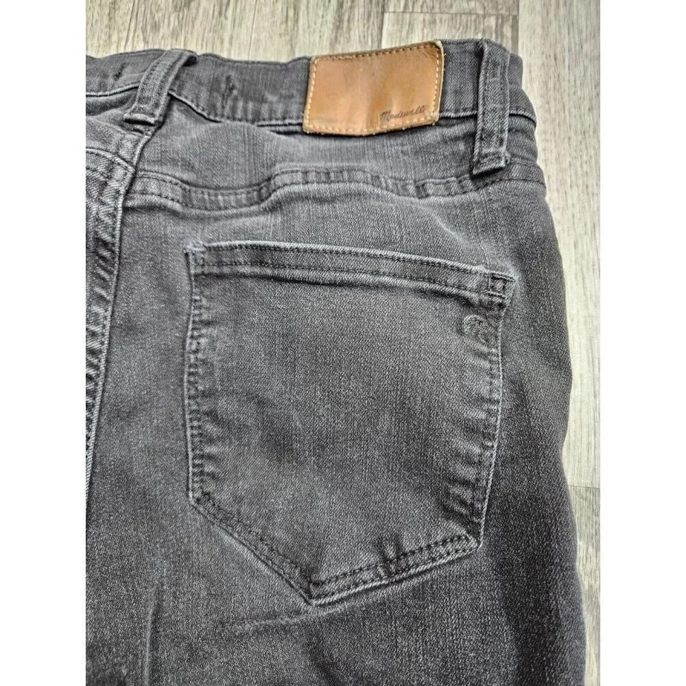 Madewell‎ Womens Size 27 Road Tripper Black Grey Skinny Denim Jeans